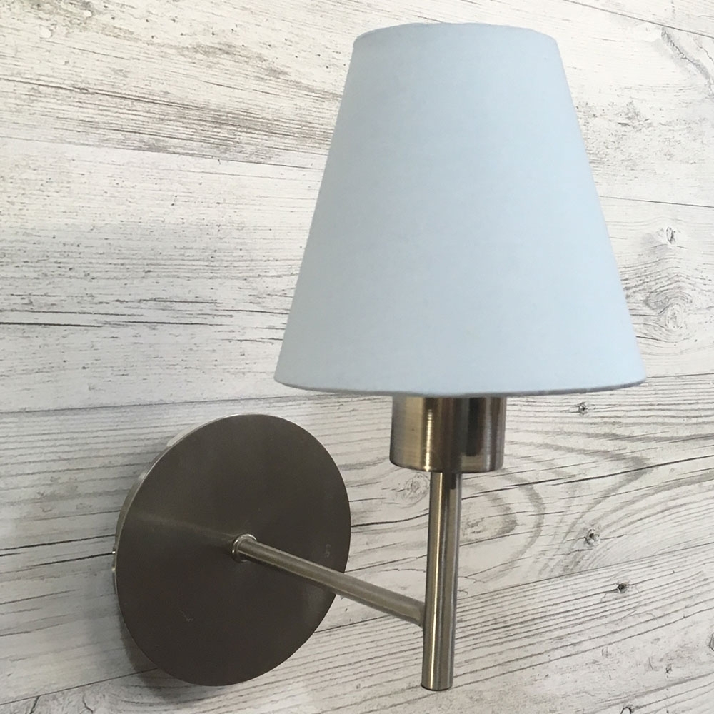 Blue Clip on Lampshade